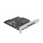 PCI Express x4 Karte zu 2 x USB Type-C™ + 3 x USB...