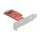 PCI Express x4 Karte zu 1 x intern OCuLink SFF-8612 - Low Profile Formfaktor