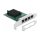 PCI Express x1 Netzwerkkarte Gigabit LAN 4 x RJ45 RTL8111