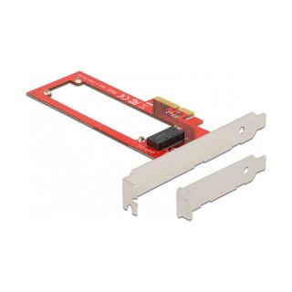 PCI Express x4 Karte zu 1 x EDSFF E1.S Slot - Low Profile Formfaktor