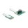 Konverter Mini PCIe Stecker zu PCI Express x1 Slot mit flexiblem Kabel und USB Port