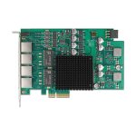 PCI Express x4 Netzwerkkarte Gigabit LAN 4 x RJ45 mit...