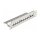 Delock 10? Keystone Patchpanel 12 Port mit Entlastungsschiene 1 HE grau
