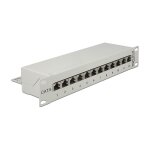 10" Patchpanel 12 Port Cat.6 grau