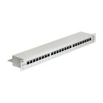 19" Patchpanel 24 Port Cat.6 grau