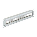 Delock 10? Keystone Patchpanel 12 Port Metall grau