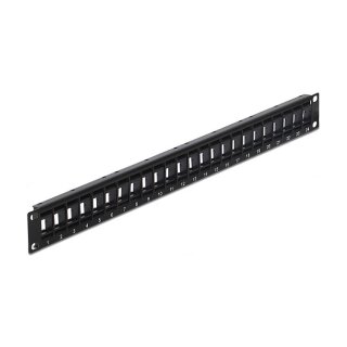 Delock 19? Keystone Patchpanel 24 Port drehbar schwarz