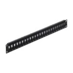 Delock 19? Keystone Patchpanel 24 Port drehbar schwarz