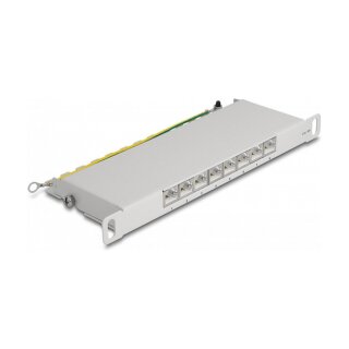 Delock 10? Patchpanel 8 Port Cat.6A 0,5 HE grau