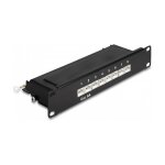 10" Patchpanel 8 Port Cat.6A 1 HE schwarz