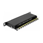 Delock 10? Patchpanel 8 Port Cat.6A 0,5 HE schwarz