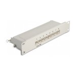 10" Patchpanel 8 Port Cat.6A 1 HE grau
