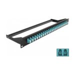 Delock 19? LWL Patchpanel 24 Port LC Duplex aqua