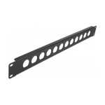 19" D-Typ Patchpanel 12 Port schwarz