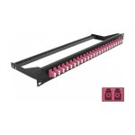 Delock 19? LWL Patchpanel 24 Port LC Duplex violett