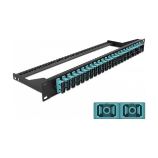 Delock 19? LWL Patchpanel 24 Port SC Duplex aqua