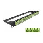 Delock 19? LWL Patchpanel 24 Port LC Quad lindgrün