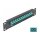 10" LWL Patchpanel 12 Port SC Simplex aqua 1 HE schwarz