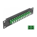 Delock 10? LWL Patchpanel 12 Port LC Duplex grün 1...
