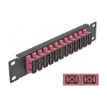 Delock 10? LWL Patchpanel 12 Port SC Duplex violett 1 HE...