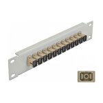 Delock 10? LWL Patchpanel 12 Port SC Simplex beige 1 HE grau