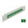 10" LWL Patchpanel 12 Port LC Duplex grün 1 HE grau