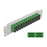 10" LWL Patchpanel 12 Port SC Duplex grün 1 HE...