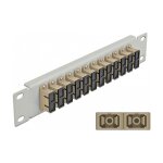 10" LWL Patchpanel 12 Port SC Duplex beige 1 HE grau
