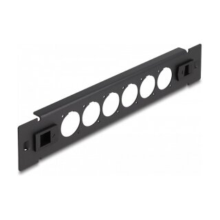 Delock 10? D-Typ Patchpanel 6 Port werkzeugfrei schwarz