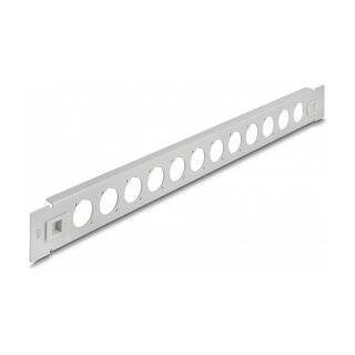 19" D-Typ Patchpanel 12 Port werkzeugfrei grau