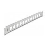 19" D-Typ Patchpanel 12 Port werkzeugfrei grau