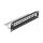 Delock 10? Keystone Patchpanel 12 Port mit Entlastungsschiene 1 HE schwarz