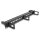 19" Keystone Patchpanel 16 Port mit 3 Bügeln und Entlastungsschiene 1 HE schwarz