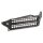 Delock 19? Keystone Patchpanel 48 Port mit Entlastungsschiene 2 HE gewinkelt schwarz
