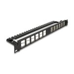 19" Keystone Patchpanel 24 Port gewinkelt mit...