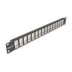 Delock Panel Mount 19" 16 Port 1 HE schwarz