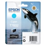 EPSON T7602 Tinte cyan hohe Kapazitt 25,9ml 2196 Seiten...
