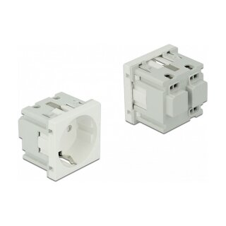 Easy 45 Schutzkontakt-Steckdose 45 x 45 mm 10 Stück