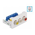 Easy 45 Modul 3 x Cinch Buchse 22,5 x 45 mm
