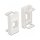 Easy 45 Modul Keystone Halterung 22,5 x 45 mm, weiß