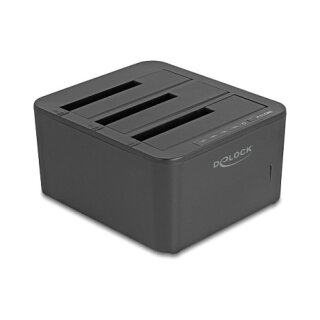 USB Dockingstation für 3 x SATA HDD / SSD mit 1:2 Klon Funktion
