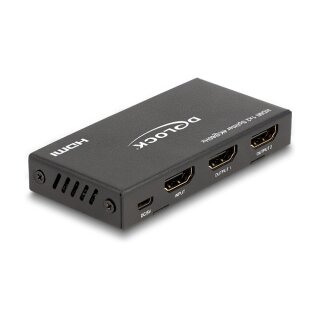 HDMI Splitter 1 x HDMI in zu 2 x HDMI out 4K 60 Hz mit Downscaler