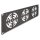 19? Rackblende für 3 Lüfter 120 x 120 mm 3 HE dunkelgrau