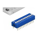 66388 Zubehr fr Leiterplatten DIP-Schalter Blau 10...