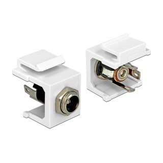 Keystone Modul DC 5,5 x 2,1 mm Buchse weiß