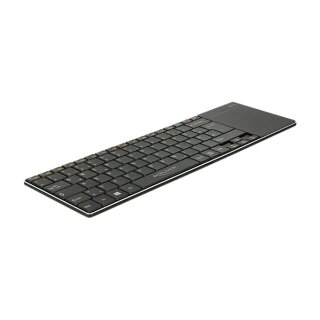 Funktastatur für Smart TV und Windows PCs mit Touchpad 6 mm flach