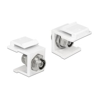 Keystone Modul FC Simplex Buchse > Buchse weiß