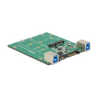 Konverter SATA / USB 3.1 Typ-B Buchse > M.2 / mSATA Slot