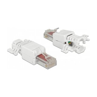 RJ45 Stecker Cat.6 UTP werkzeugfrei 2 Stück