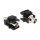 Keystone Modul BNC Buchse > BNC Buchse schwarz